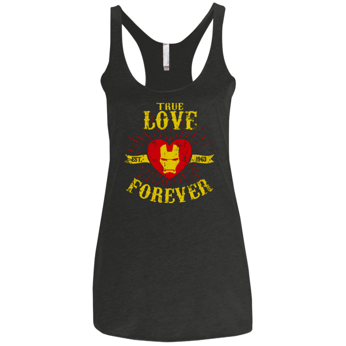 T-Shirts Vintage Black / X-Small TLF  IRON Women's Triblend Racerback Tank
