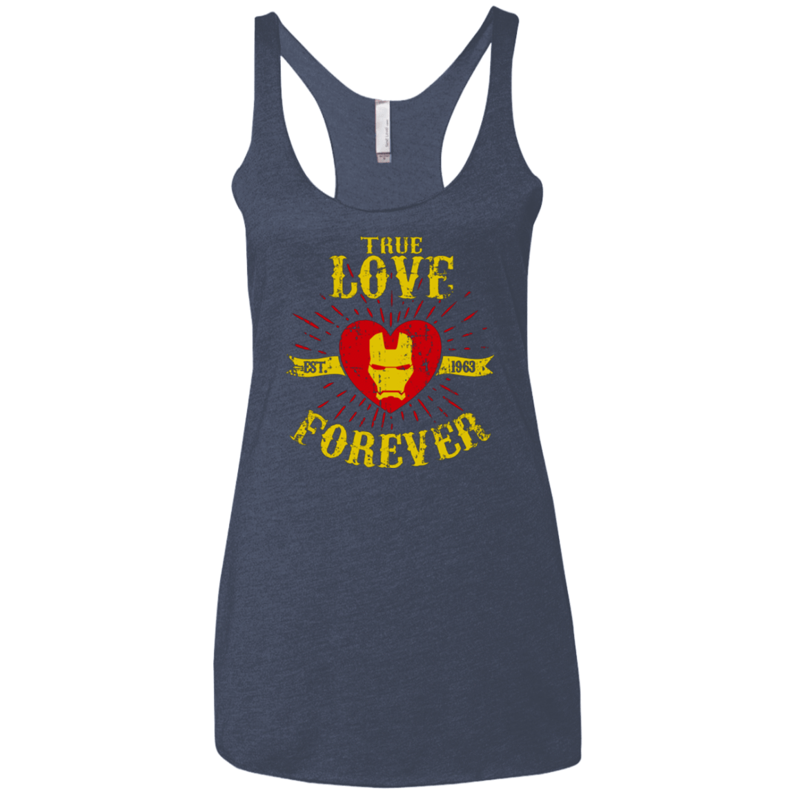 T-Shirts Vintage Navy / X-Small TLF  IRON Women's Triblend Racerback Tank