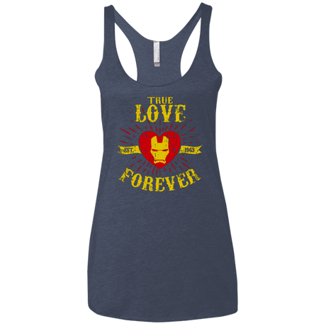 T-Shirts Vintage Navy / X-Small TLF  IRON Women's Triblend Racerback Tank