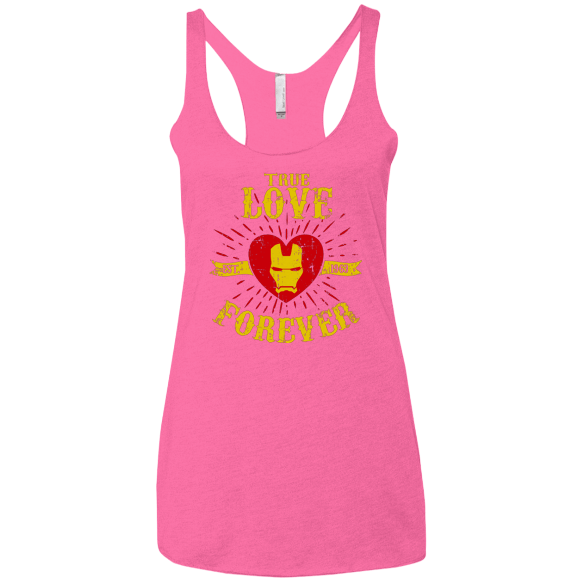 T-Shirts Vintage Pink / X-Small TLF  IRON Women's Triblend Racerback Tank
