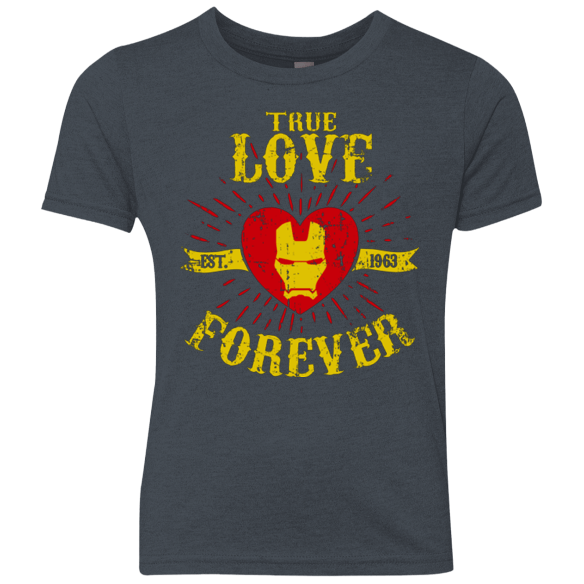 T-Shirts Vintage Navy / YXS TLF  IRON Youth Triblend T-Shirt