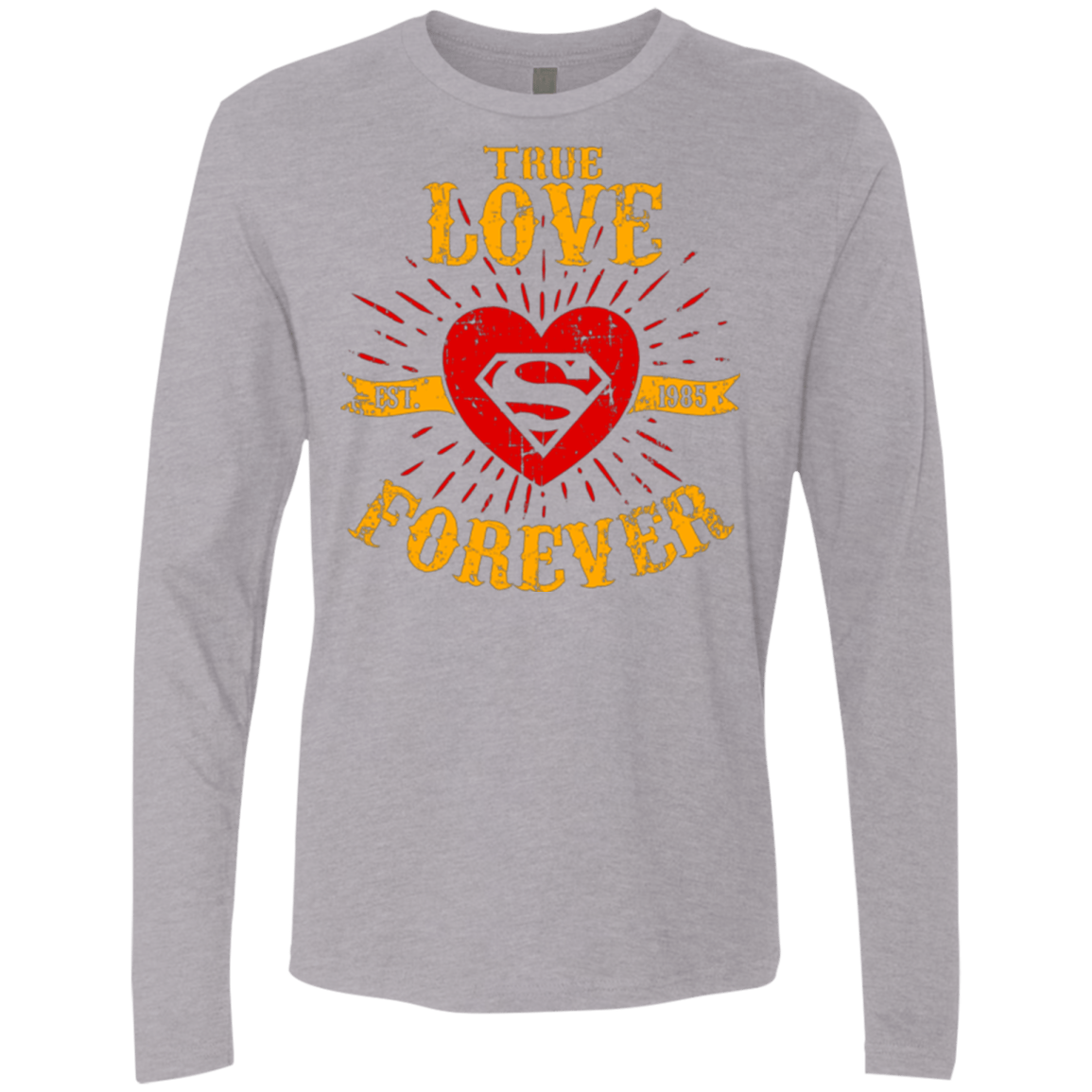 T-Shirts Heather Grey / Small TLF  SUPER Men's Premium Long Sleeve
