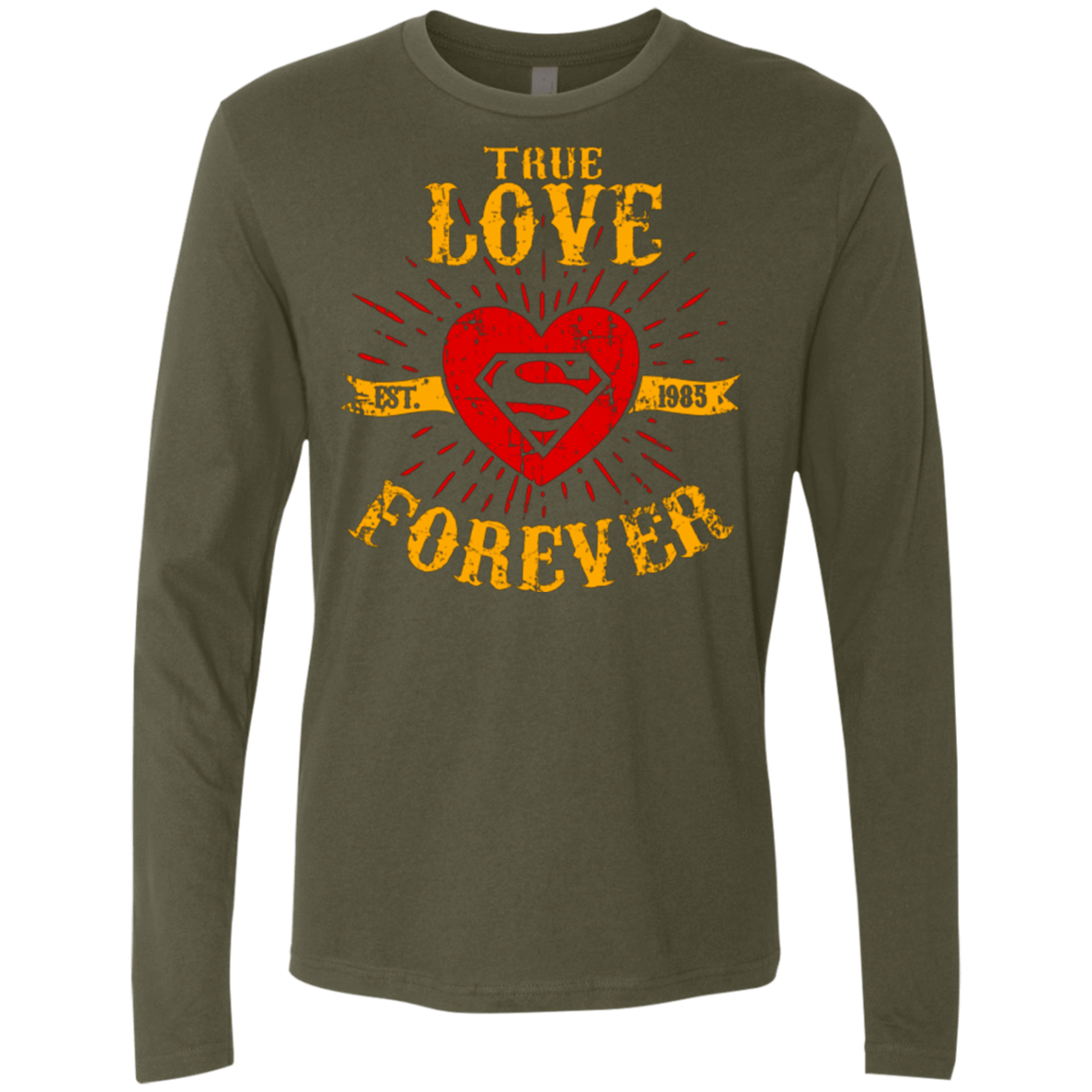 T-Shirts Military Green / Small TLF  SUPER Men's Premium Long Sleeve