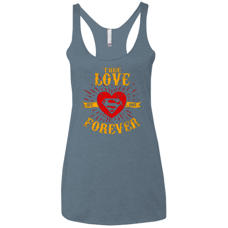 T-Shirts Indigo / X-Small TLF  SUPER Women's Triblend Racerback Tank