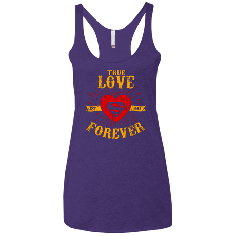 T-Shirts Purple / X-Small TLF  SUPER Women's Triblend Racerback Tank