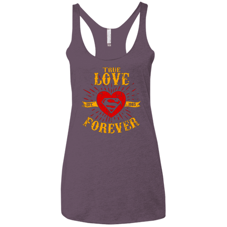 T-Shirts Vintage Purple / X-Small TLF  SUPER Women's Triblend Racerback Tank
