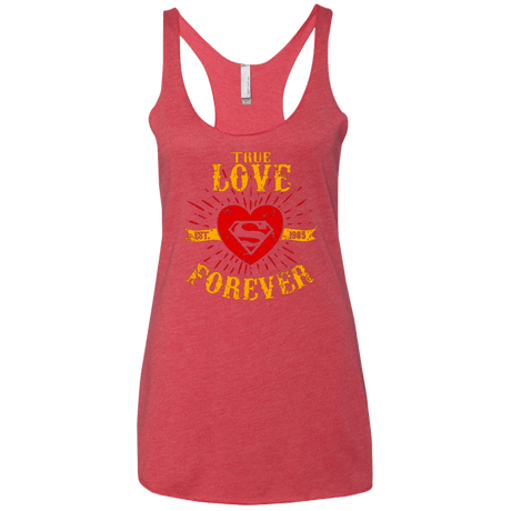 T-Shirts Vintage Red / X-Small TLF  SUPER Women's Triblend Racerback Tank