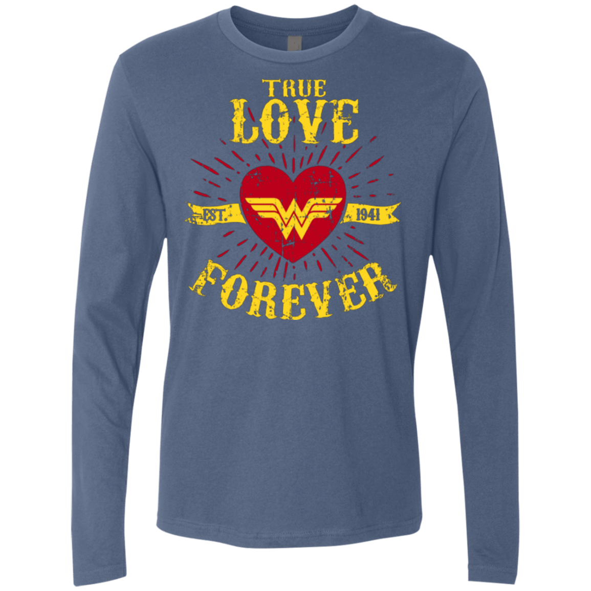 T-Shirts Indigo / Small TLF  WONDER Men's Premium Long Sleeve