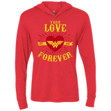 T-Shirts Vintage Red / X-Small TLF  WONDER Triblend Long Sleeve Hoodie Tee