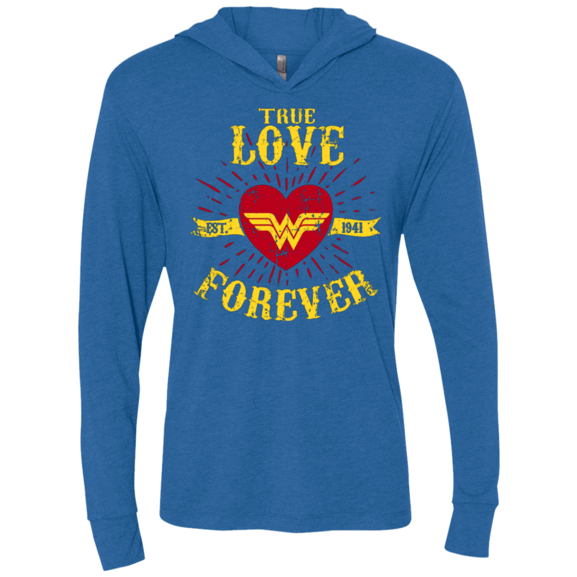 T-Shirts Vintage Royal / X-Small TLF  WONDER Triblend Long Sleeve Hoodie Tee