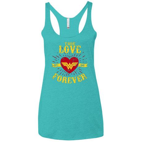 T-Shirts Tahiti Blue / X-Small TLF  WONDER Women's Triblend Racerback Tank
