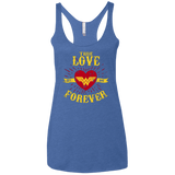 T-Shirts Vintage Royal / X-Small TLF  WONDER Women's Triblend Racerback Tank