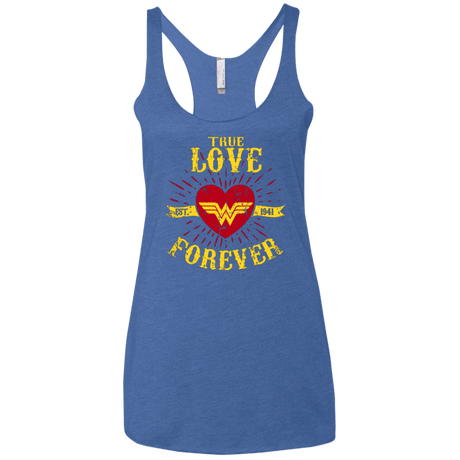 T-Shirts Vintage Royal / X-Small TLF  WONDER Women's Triblend Racerback Tank