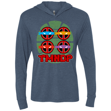 T-Shirts Indigo / X-Small TMNDP Triblend Long Sleeve Hoodie Tee
