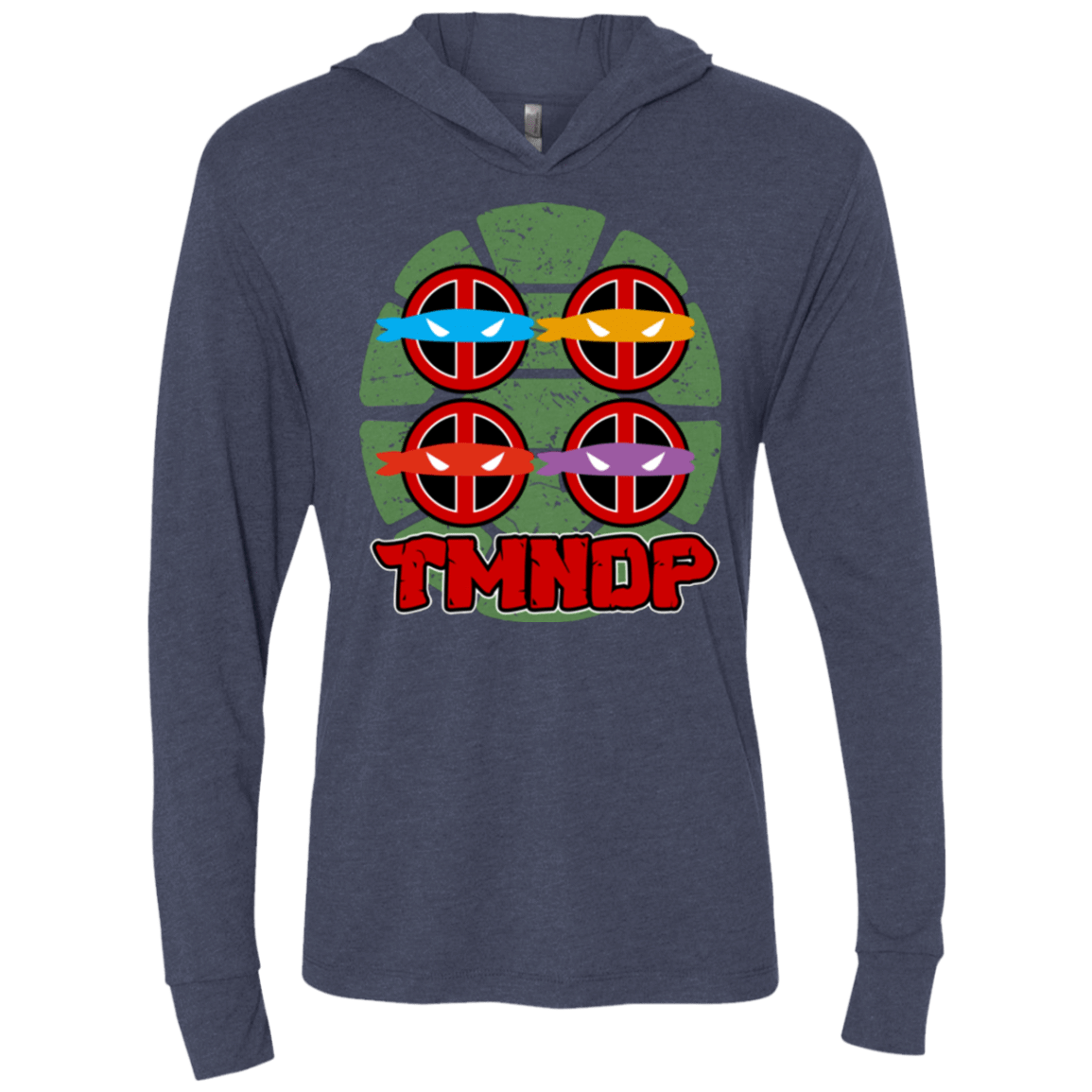 T-Shirts Vintage Navy / X-Small TMNDP Triblend Long Sleeve Hoodie Tee