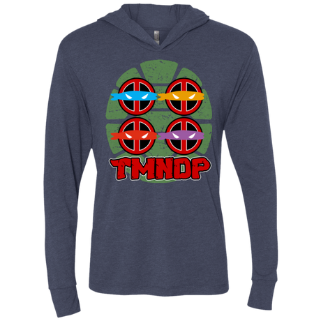 T-Shirts Vintage Navy / X-Small TMNDP Triblend Long Sleeve Hoodie Tee