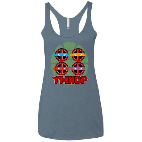 T-Shirts Indigo / X-Small TMNDP Women's Triblend Racerback Tank