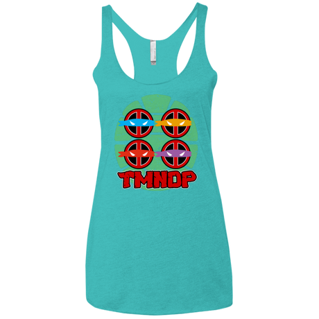 T-Shirts Tahiti Blue / X-Small TMNDP Women's Triblend Racerback Tank