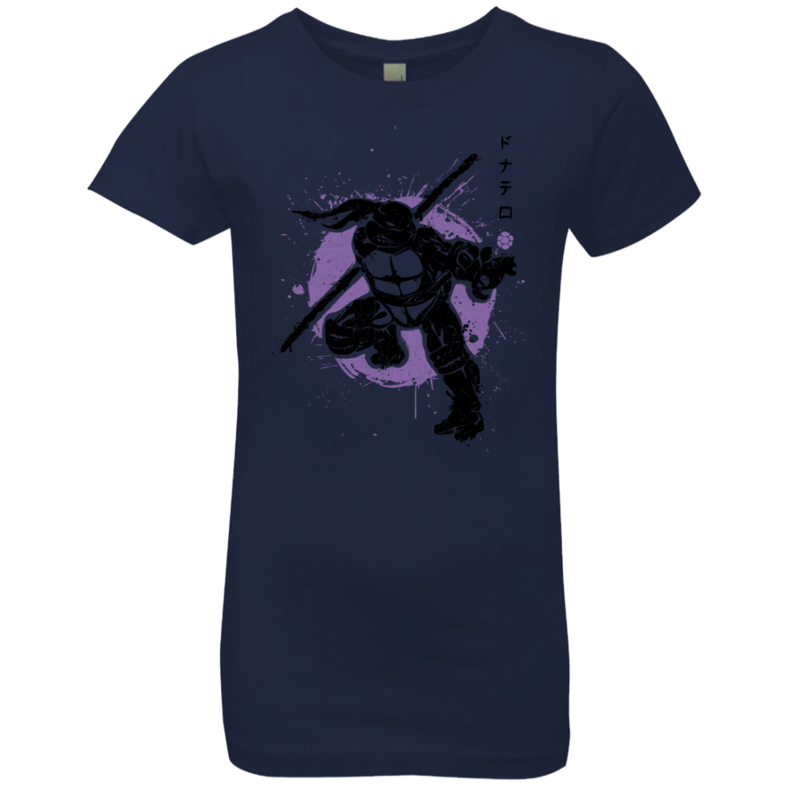 T-Shirts Midnight Navy / YXS TMNT - Bo Warrior Girls Premium T-Shirt