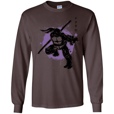 T-Shirts Dark Chocolate / S TMNT - Bo Warrior Men's Long Sleeve T-Shirt