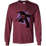 T-Shirts Maroon / S TMNT - Bo Warrior Men's Long Sleeve T-Shirt