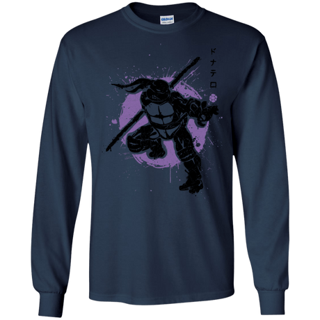 T-Shirts Navy / S TMNT - Bo Warrior Men's Long Sleeve T-Shirt