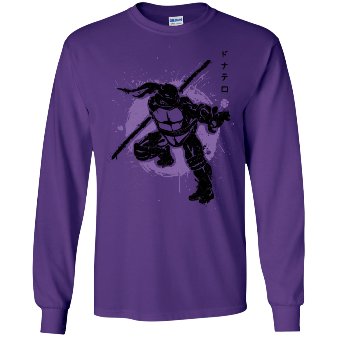 T-Shirts Purple / S TMNT - Bo Warrior Men's Long Sleeve T-Shirt