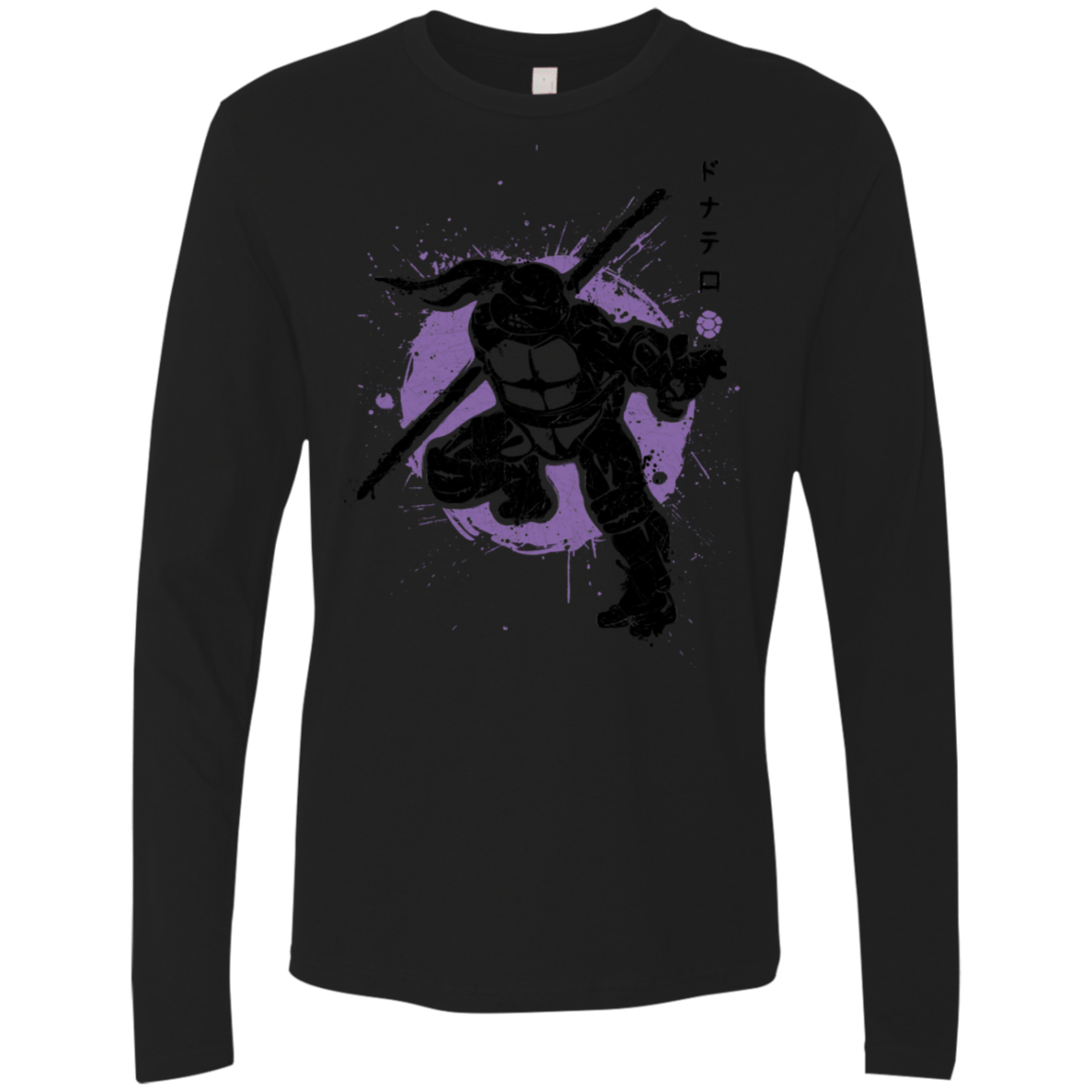 T-Shirts Black / S TMNT - Bo Warrior Men's Premium Long Sleeve