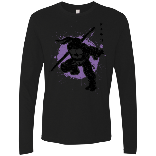 T-Shirts Black / S TMNT - Bo Warrior Men's Premium Long Sleeve