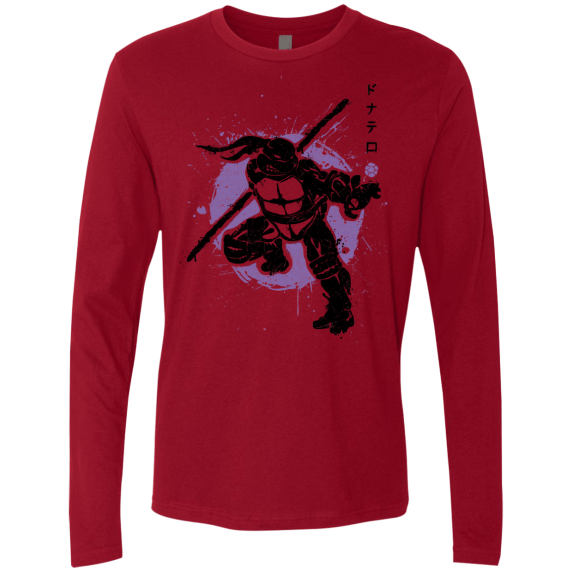 T-Shirts Cardinal / S TMNT - Bo Warrior Men's Premium Long Sleeve