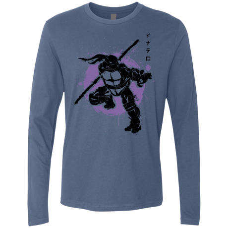 T-Shirts Indigo / S TMNT - Bo Warrior Men's Premium Long Sleeve