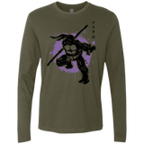 T-Shirts Military Green / S TMNT - Bo Warrior Men's Premium Long Sleeve