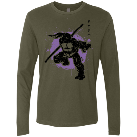 T-Shirts Military Green / S TMNT - Bo Warrior Men's Premium Long Sleeve