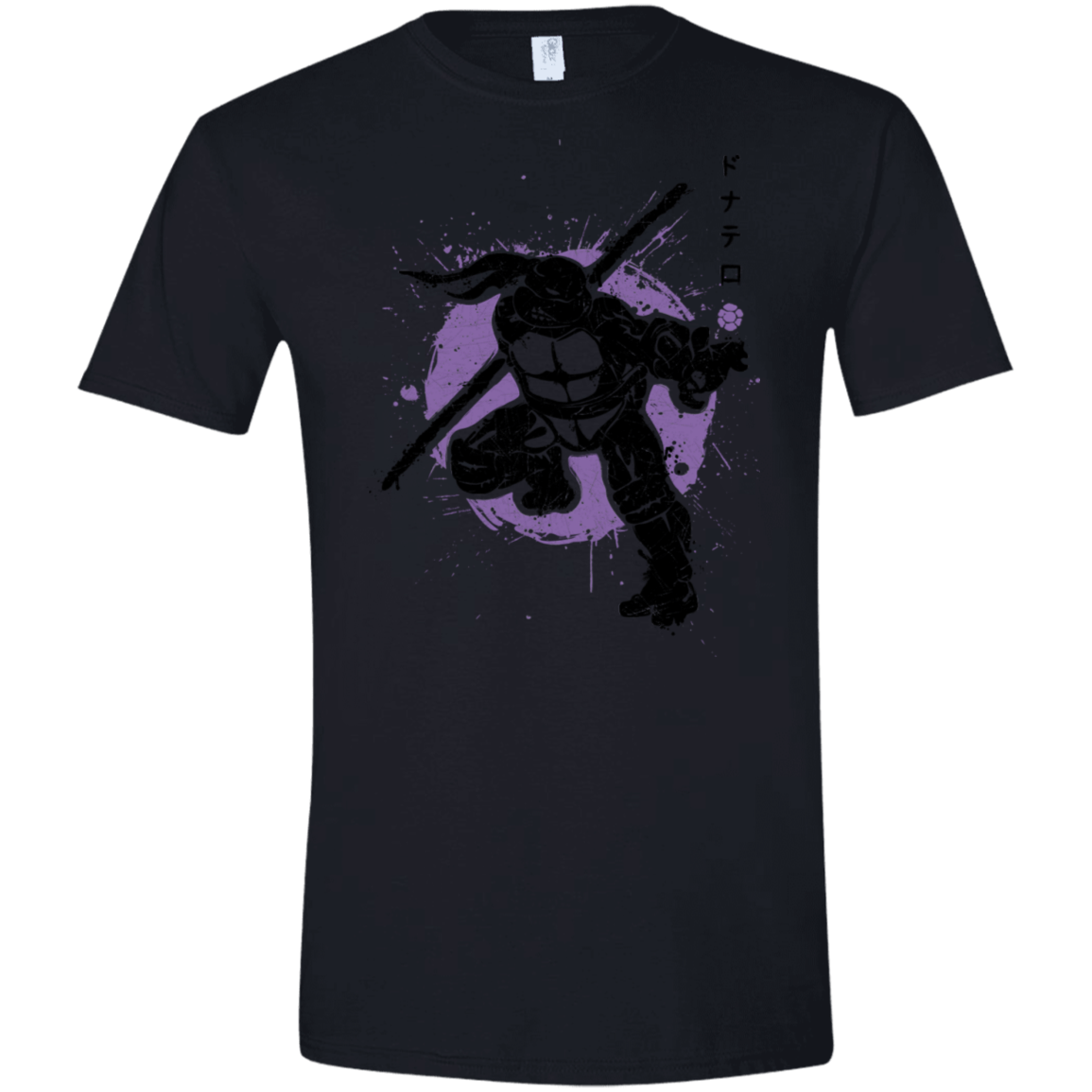 T-Shirts Black / X-Small TMNT - Bo Warrior Men's Semi-Fitted Softstyle