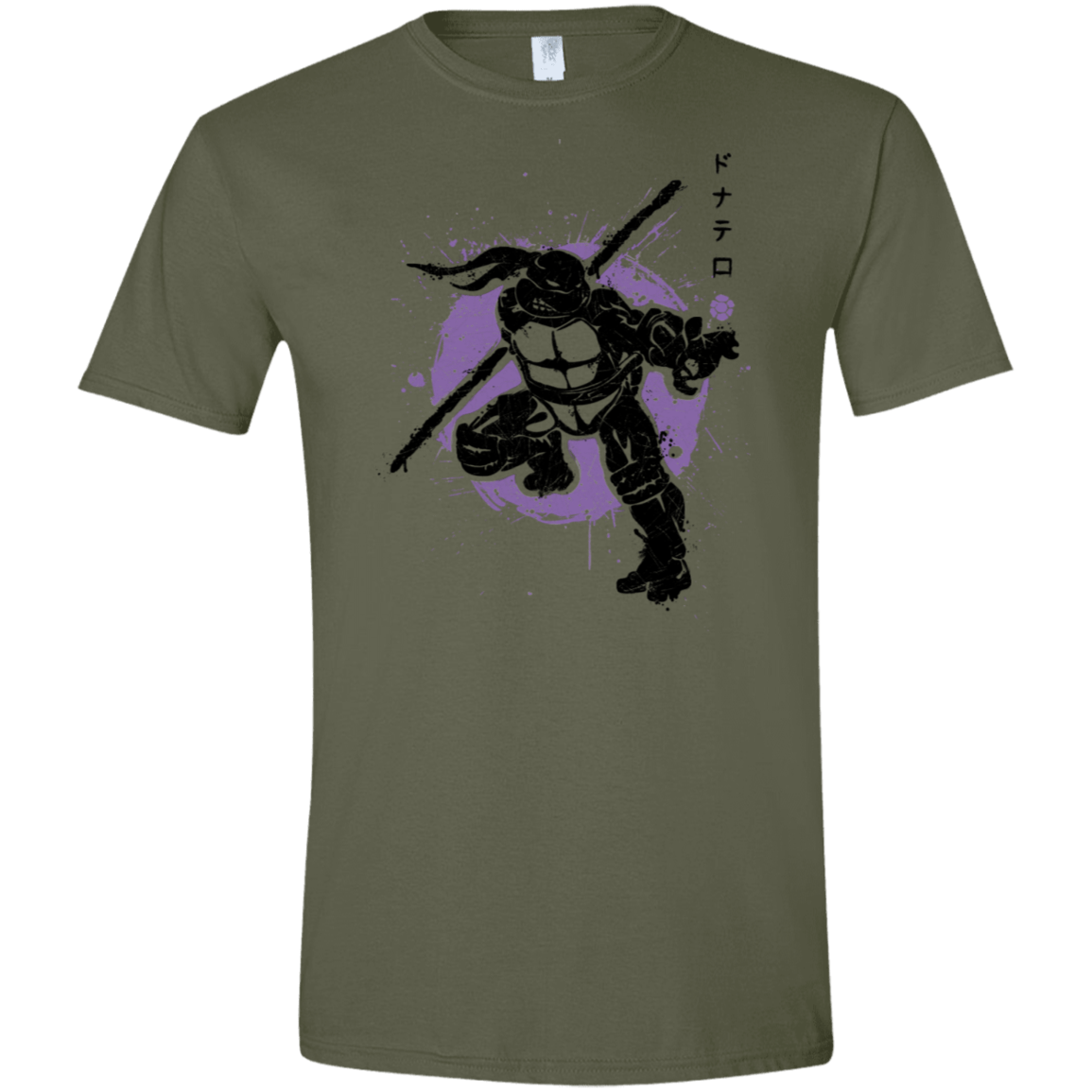 T-Shirts Military Green / S TMNT - Bo Warrior Men's Semi-Fitted Softstyle