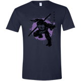 T-Shirts Navy / X-Small TMNT - Bo Warrior Men's Semi-Fitted Softstyle