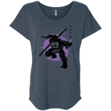 T-Shirts Indigo / X-Small TMNT - Bo Warrior Triblend Dolman Sleeve