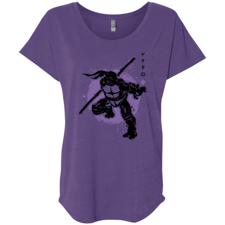 T-Shirts Purple Rush / X-Small TMNT - Bo Warrior Triblend Dolman Sleeve