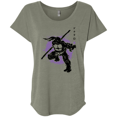 T-Shirts Venetian Grey / X-Small TMNT - Bo Warrior Triblend Dolman Sleeve