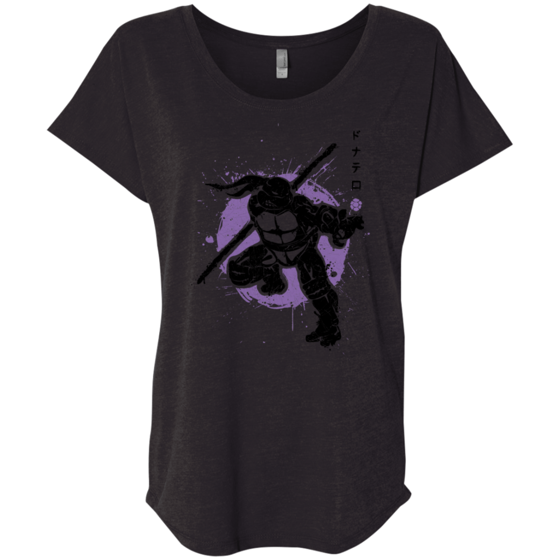 T-Shirts Vintage Black / X-Small TMNT - Bo Warrior Triblend Dolman Sleeve