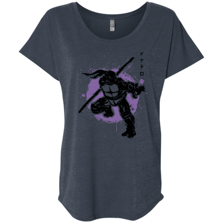 T-Shirts Vintage Navy / X-Small TMNT - Bo Warrior Triblend Dolman Sleeve