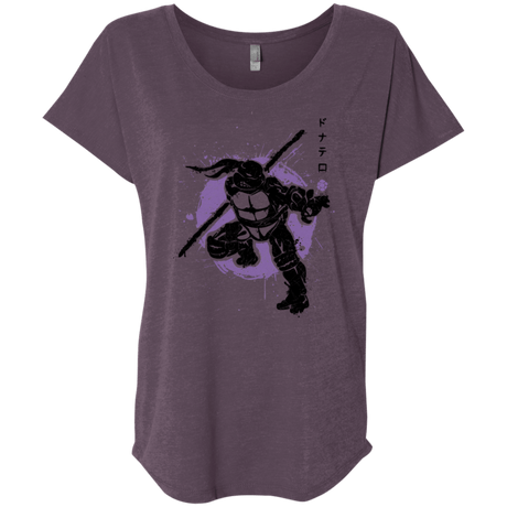 T-Shirts Vintage Purple / X-Small TMNT - Bo Warrior Triblend Dolman Sleeve