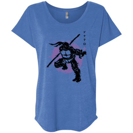 T-Shirts Vintage Royal / X-Small TMNT - Bo Warrior Triblend Dolman Sleeve