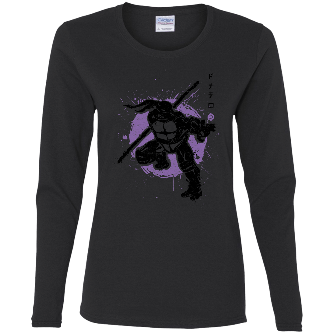 T-Shirts Black / S TMNT - Bo Warrior Women's Long Sleeve T-Shirt