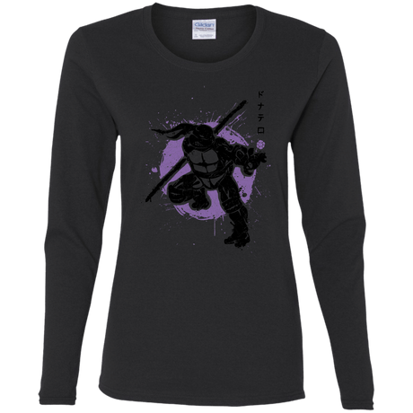 T-Shirts Black / S TMNT - Bo Warrior Women's Long Sleeve T-Shirt