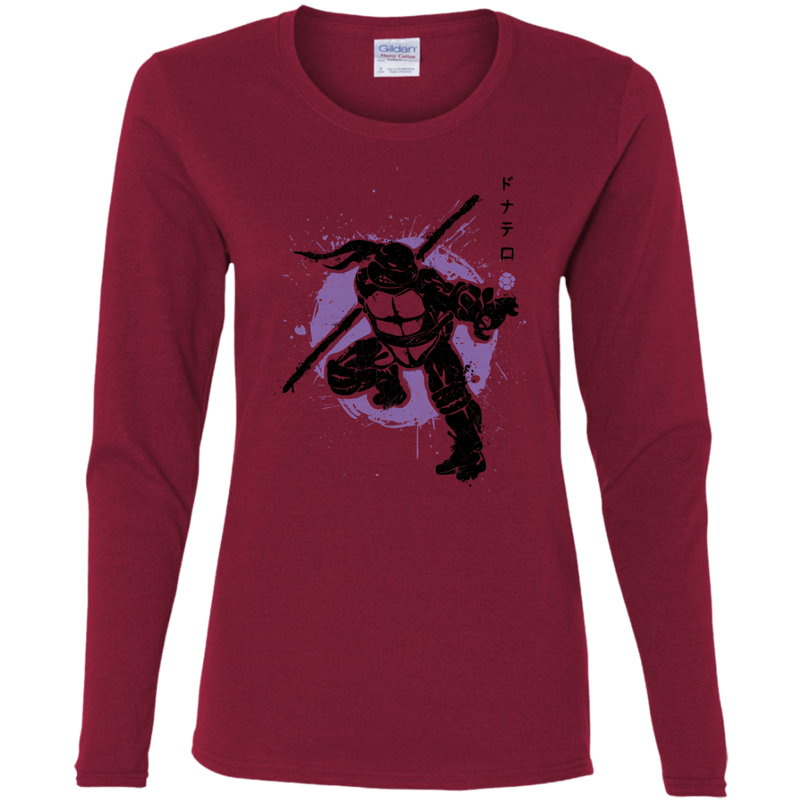 T-Shirts Cardinal / S TMNT - Bo Warrior Women's Long Sleeve T-Shirt