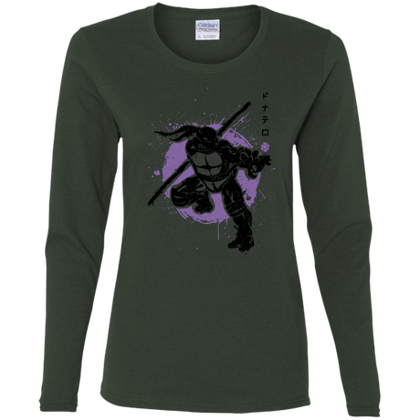 T-Shirts Forest / S TMNT - Bo Warrior Women's Long Sleeve T-Shirt