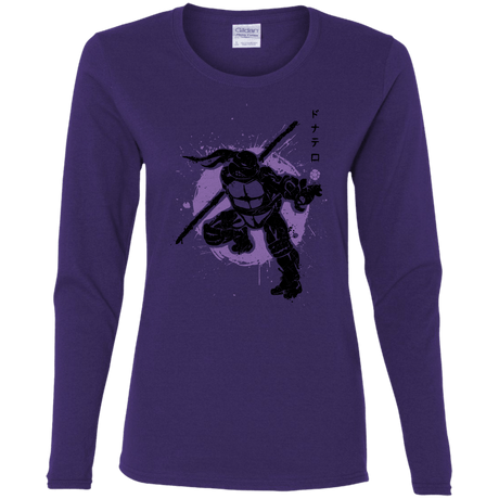 T-Shirts Purple / S TMNT - Bo Warrior Women's Long Sleeve T-Shirt