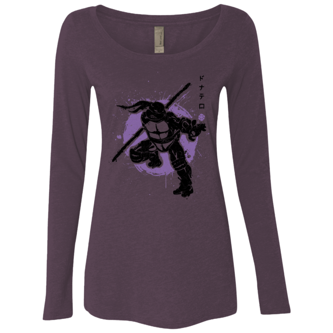 T-Shirts Vintage Purple / S TMNT - Bo Warrior Women's Triblend Long Sleeve Shirt
