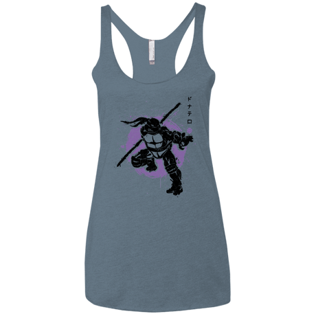 T-Shirts Indigo / X-Small TMNT - Bo Warrior Women's Triblend Racerback Tank